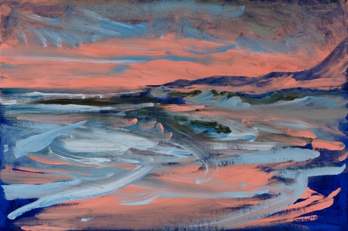 Sandy Beach IV, 24" x 36", oil on linen, 2008, private collection. Sandy Beach IV, 24" x 36", oil on linen, 2008, private collection.
